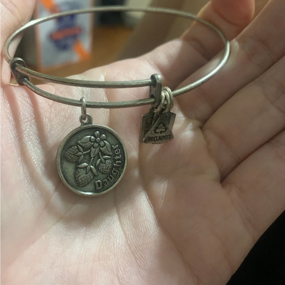 Alex and Ani Silver 'Daughter' Charm Bracelet